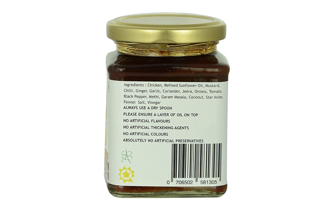 The Pickled Chick Chicken Pickle (Kolapuri Tamasha)    Glass Jar  250 grams
